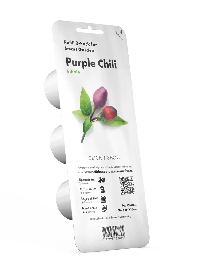 Click & Grow CLICK & GROW PURPLE CHILI SMART GARDEN REFILL