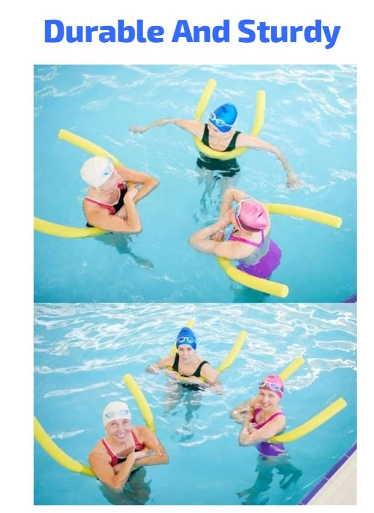 ISHWAZ Highly Buoyant Swimming Stick For Adults And Kids - 1 Pool Noodle Of Yellow Color  - Image 2