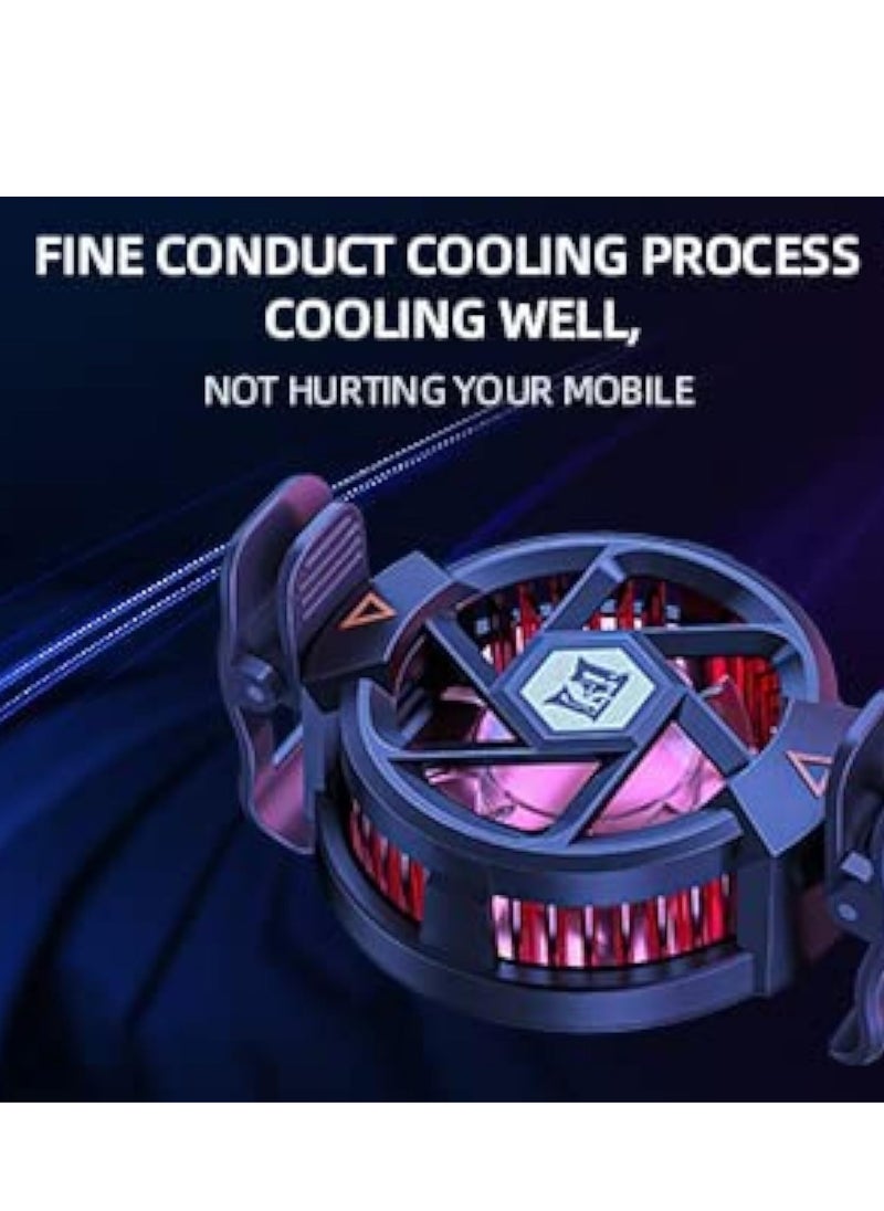Furtey - Mobile phone radiator, gaming radiator fan for PUBG, specially designed for iPhone/Xiaomi/IQOO series games, suitable for 4-6.7 inch iOS/Android live Vlog, noiseless semiconductor radiator - Image 1