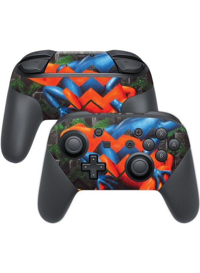 مايتي سكينز غلاف Mightyskins متوافق مع وحدة تحكم Nintendo Switch Pro Frog Fuse | غطاء ملتف واقٍ ومتين وفريد من نوعه من الفينيل | سهل التطبيق والإزالة وتغيير الأنماط | صنع في الولايات المتحدة الأمريكية - Image 1
