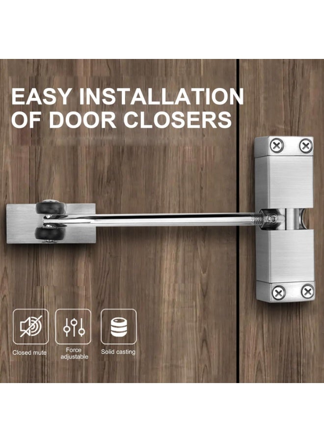 Relex Automatic Silent Door Closer, Heavy Duty Commercial Grade, Fire Rated & Adjustable Spring, Tool-Free Self-Closing, 15-30kg Capacity, Soft-Closing System - Image 4