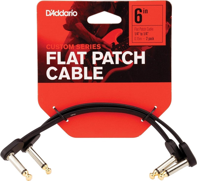 Planet Waves كابل باتش مسطح مخصص من د'أداريو - 6 بوصات - Image 1