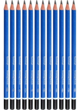 Hobi Market Art Hobby Market Art Graded Pencil Charcoal Sketching Set of 12 (2H-10B)  - Image 2