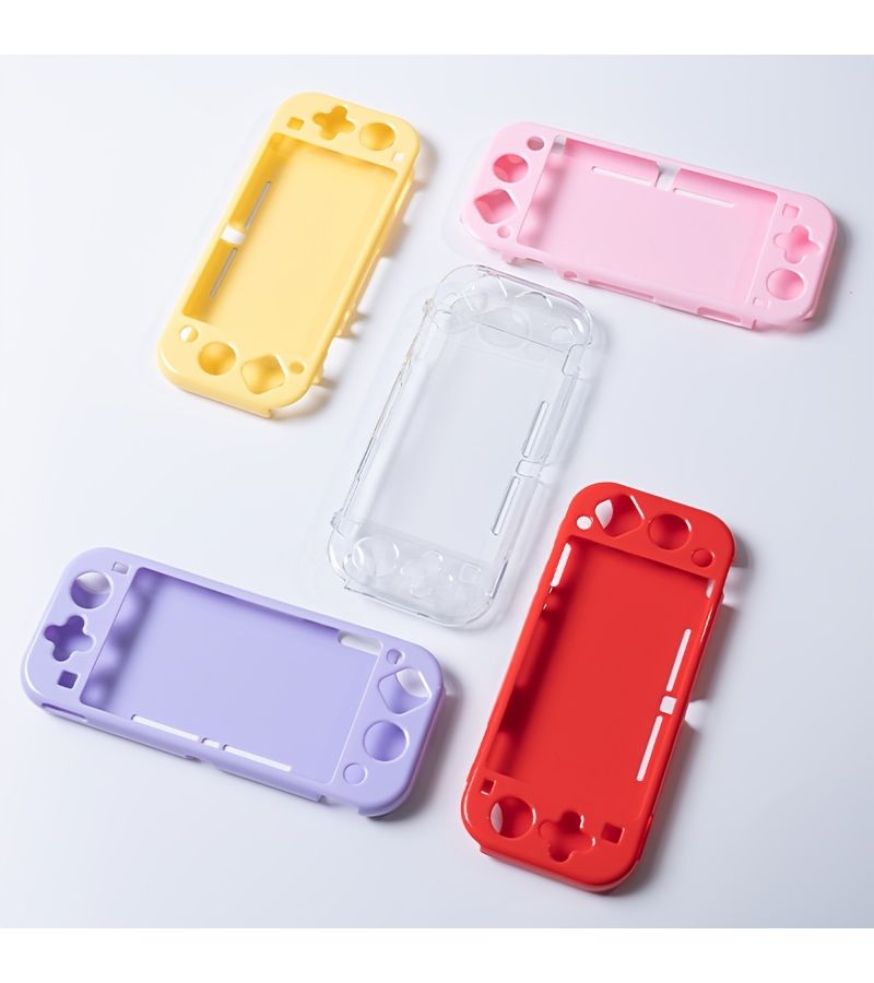 غطاء أصفر صلب علوي قابل للطي لحماية Switch Lite من الخدوش الشفاف - Image 1