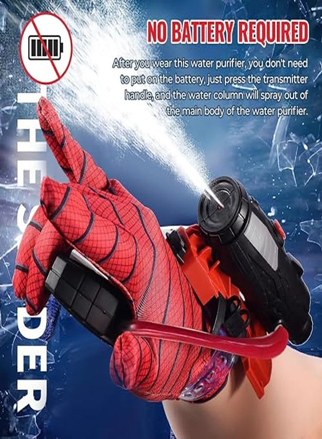 لعبة مسدس الماء للأطفال سبايدر مان - مطلق النار على معصم البطل الخارق وقاذف الماء للأطفال (أسود) - Image 1