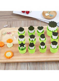 Fruit Vegetable Cutter Shapes Set, Mini Pie, Fruit And Cookie Stamps Mold, Cookie Cutter Decorative Food, For Kids Baking And Food Supplement Tools Accessories Crafts For Christmas, Green (12 Pcs) - pzsku/ZCE5916F094AD007C586CZ/45/_/1733731395/f3ed145d-c29c-410b-8860-ebe4edc7a892