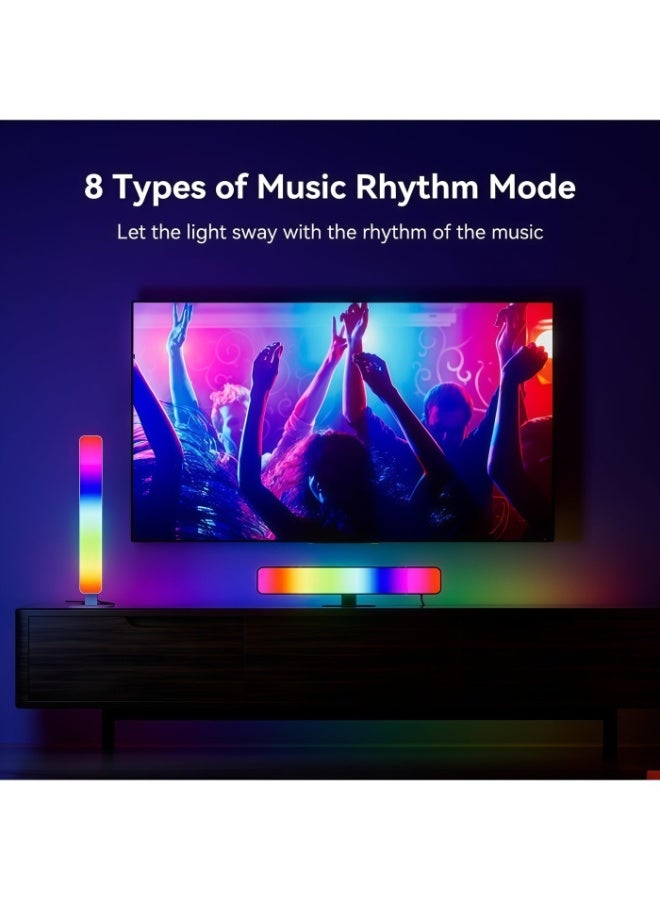Lurette 1Pack Smart RGB LED Light Strip, 15 Dynamic Modes, Supports Music Synchronization, Color Changing Gaming TV Backlight, 16 Million Colors, Suitable for Bedrooms, TVs, and Gaming Desks (Remote Control and Bluetooth) - Image 4