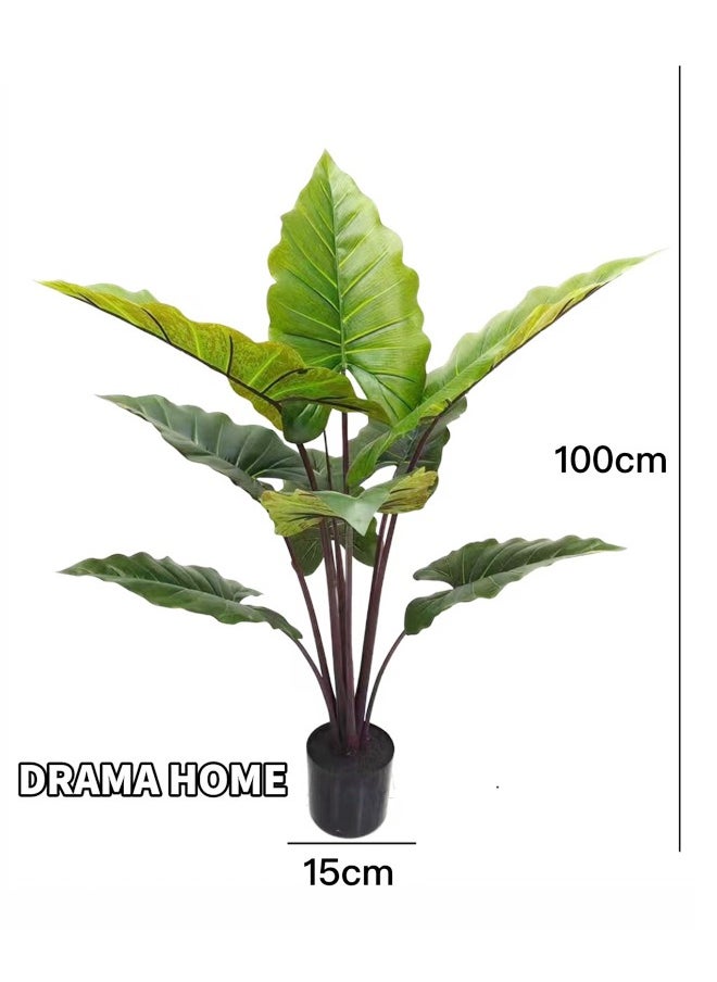 DRAMA HOME Artificial Tree Simulating Coconut Tree With Its Natural Texture 100 Cm  - Image 3