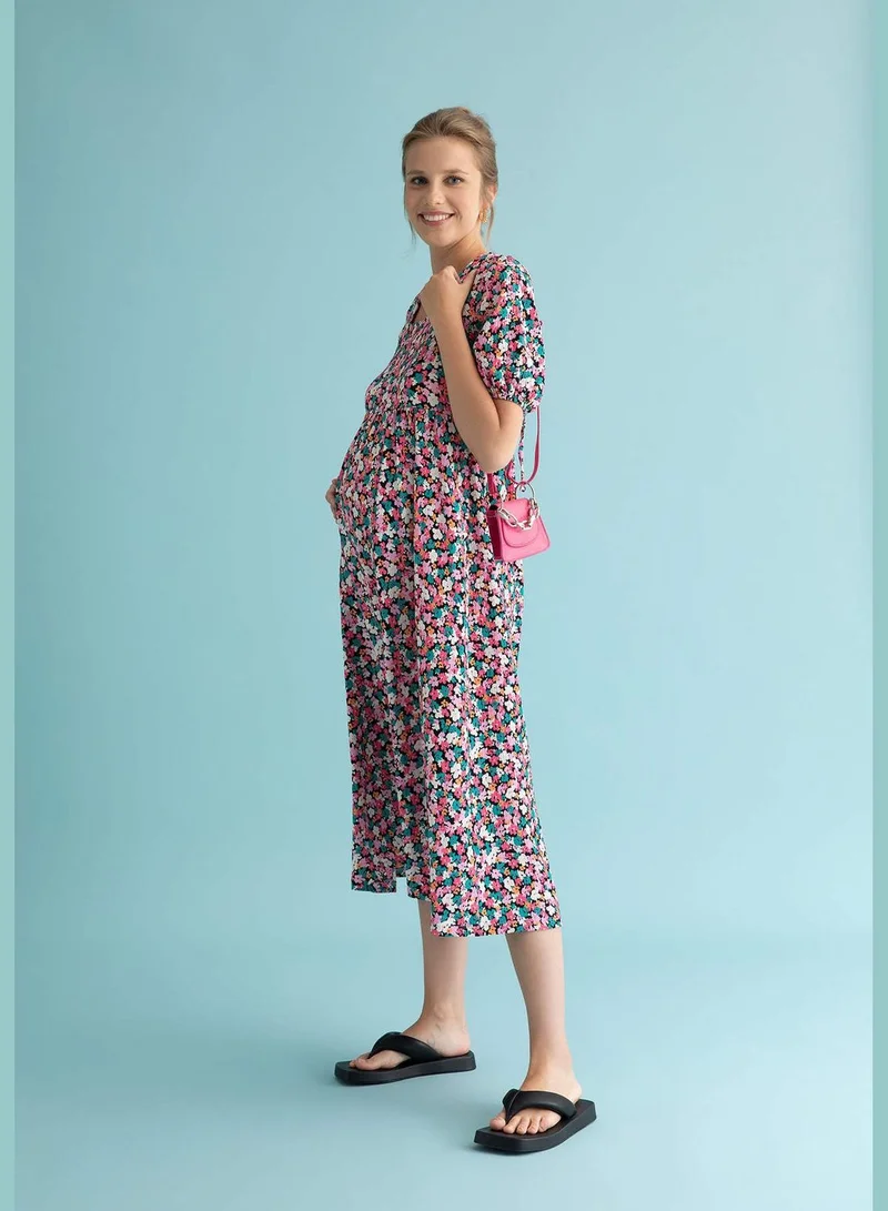 DeFacto Woman Regular Fit Short Sleeve Maternity Dress