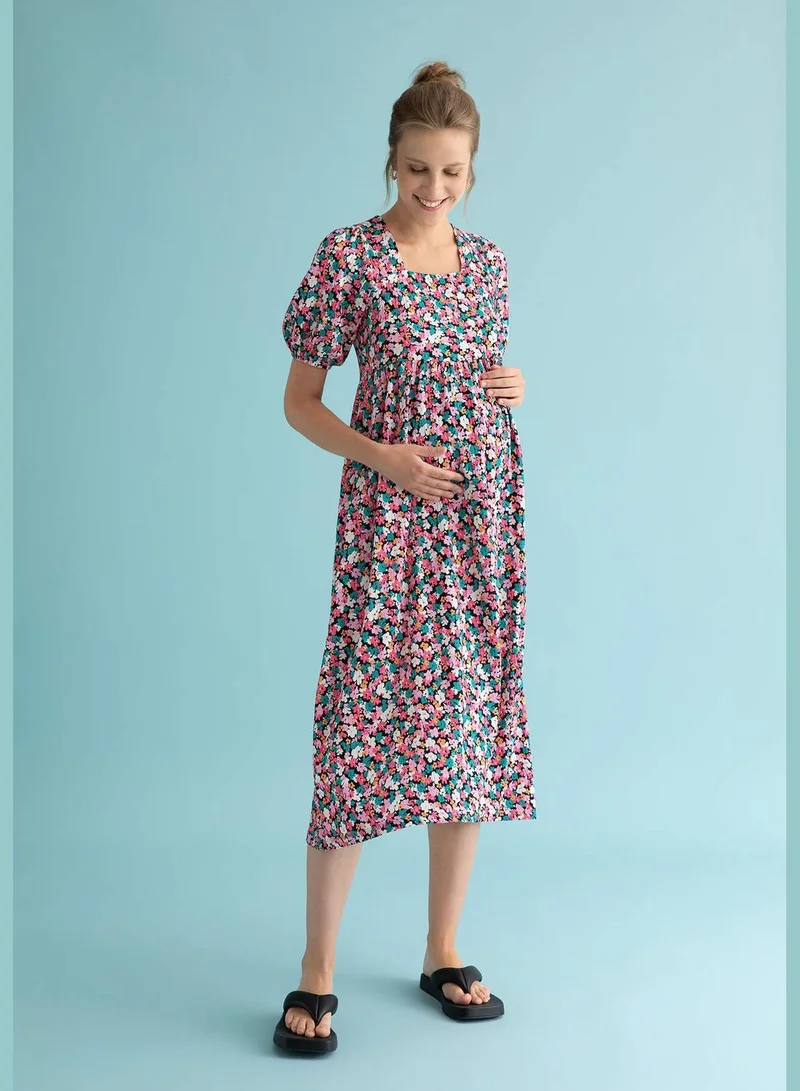DeFacto Woman Regular Fit Short Sleeve Maternity Dress