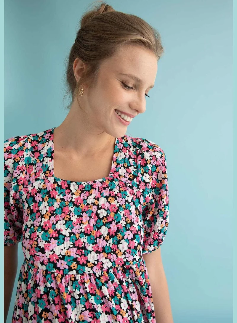 DeFacto Woman Regular Fit Short Sleeve Maternity Dress