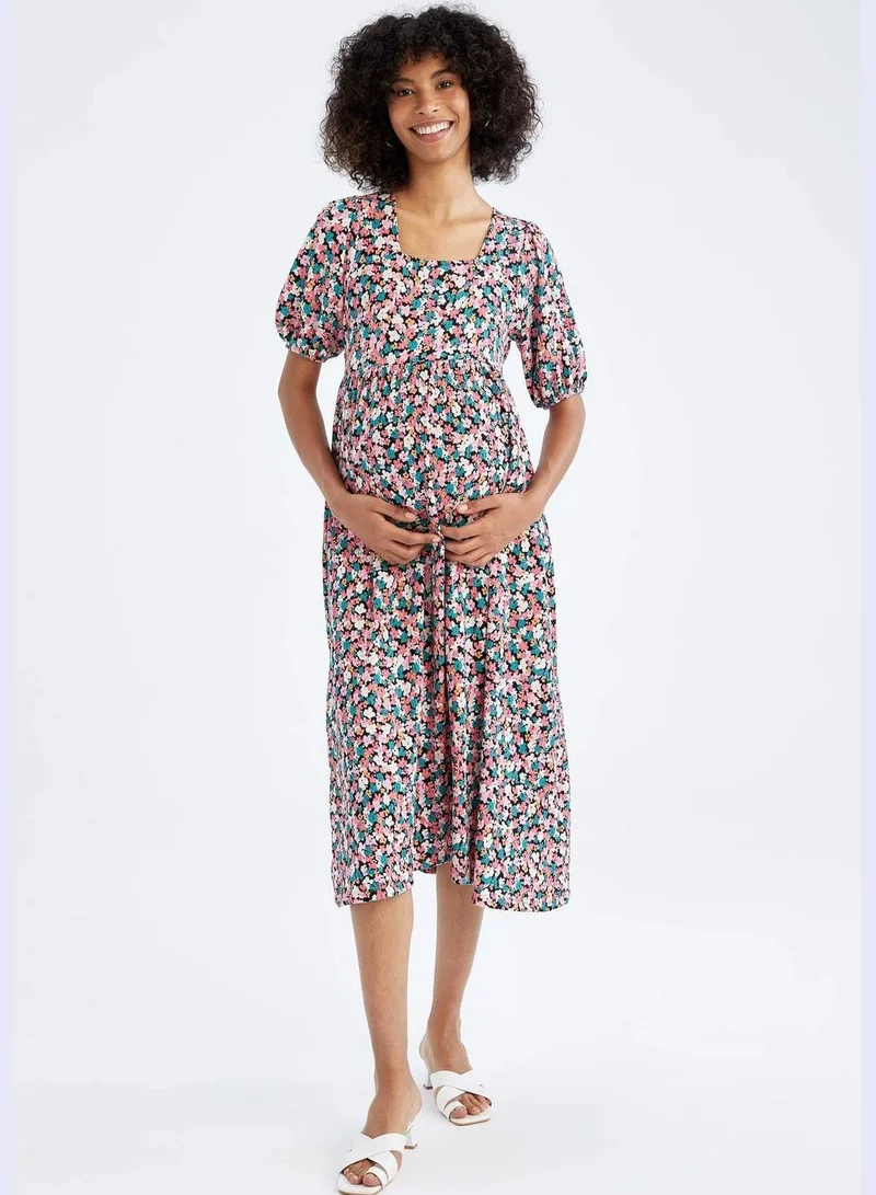 DeFacto Woman Regular Fit Short Sleeve Maternity Dress