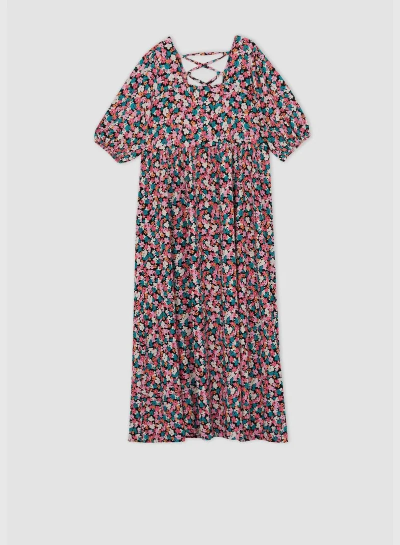 DeFacto Woman Regular Fit Short Sleeve Maternity Dress