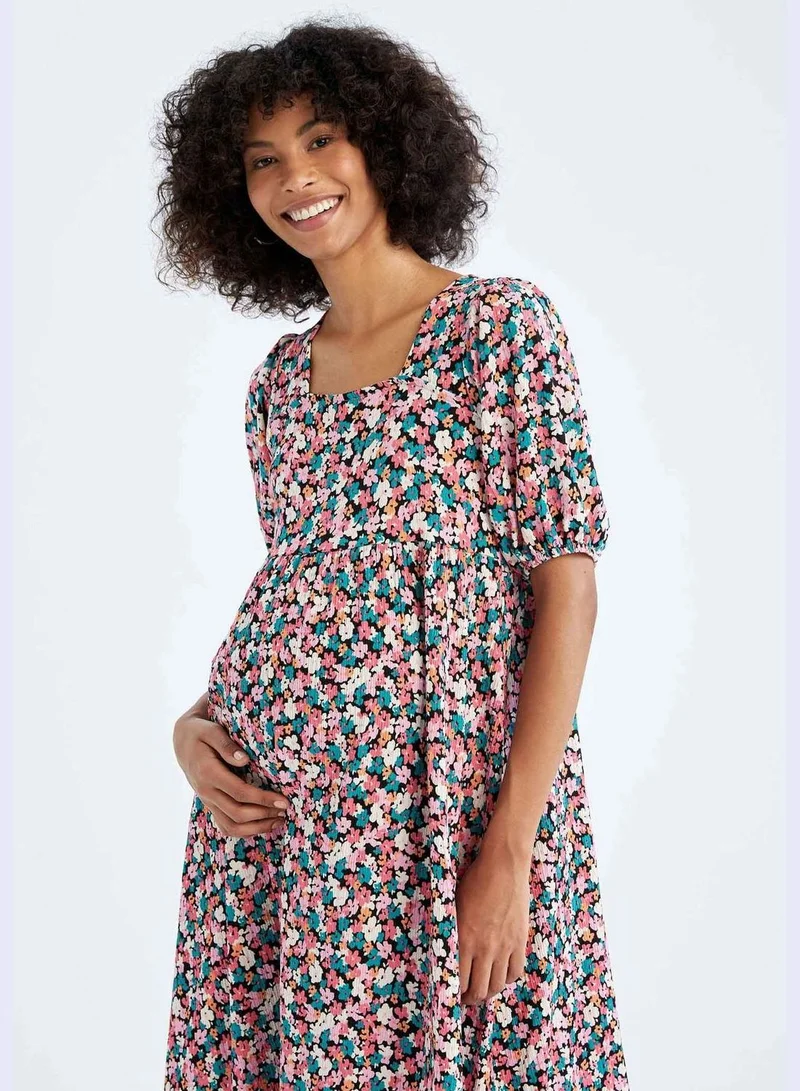 DeFacto Woman Regular Fit Short Sleeve Maternity Dress