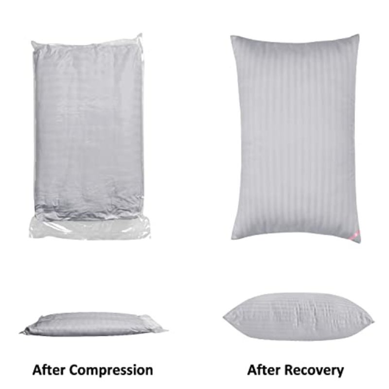 Bed Pillows for Sleeping 2 Pack Queen Size Pillows for Side and Back Sleepers, Super Soft Down Alternative Microfiber Filled Pillows, 20 x 30 Inch, Grey - Image 5