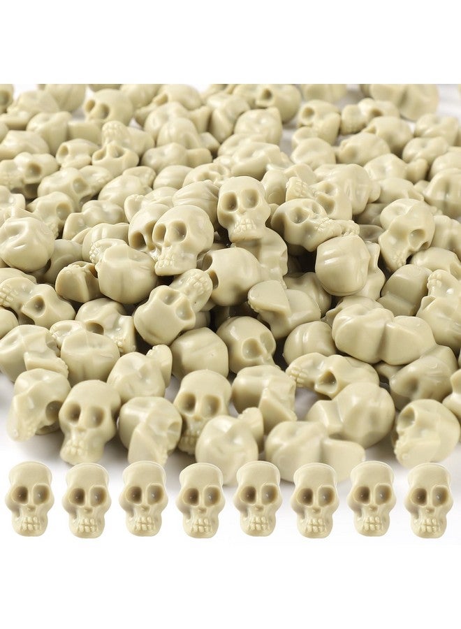 OZIO 150Pcs Halloween Mini Plastic Skull Heads, Miniature Figurines Skulls Heads Ornamets Halloween Decorations For Diy Halloween Crafts Home Prank Props Party Favors - Image 1