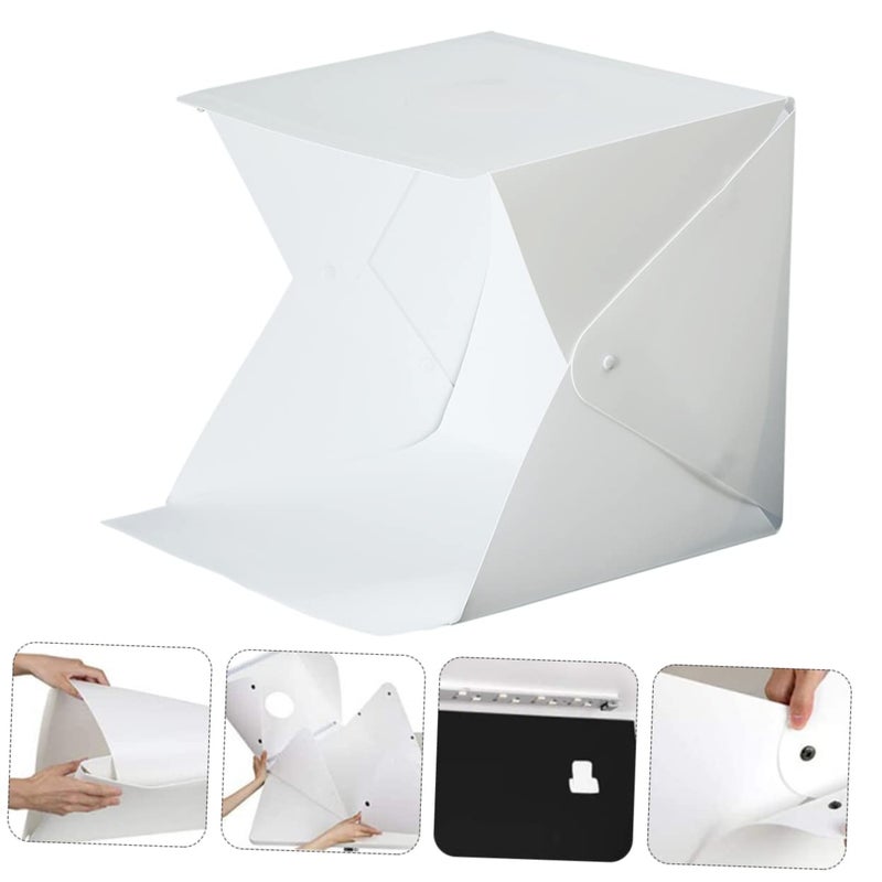 Portable Photo Studio Light Box Kit with 4 Color Backdrops for Product Photography - Image 3