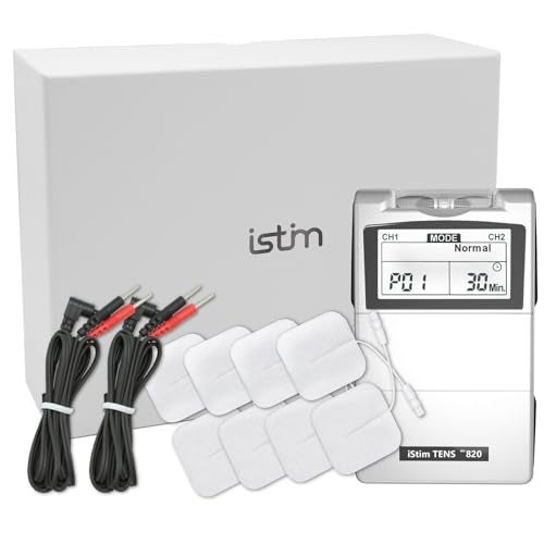 iStim Tens Unit Stimulator Machine EV820 with 8 Electrodes Japanese Gel for Pain Management Back Pain and Rehabilitation - Image 2