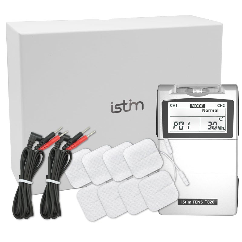 iStim Tens Unit Stimulator Machine EV820 with 8 Electrodes Japanese Gel for Pain Management Back Pain and Rehabilitation - Image 3
