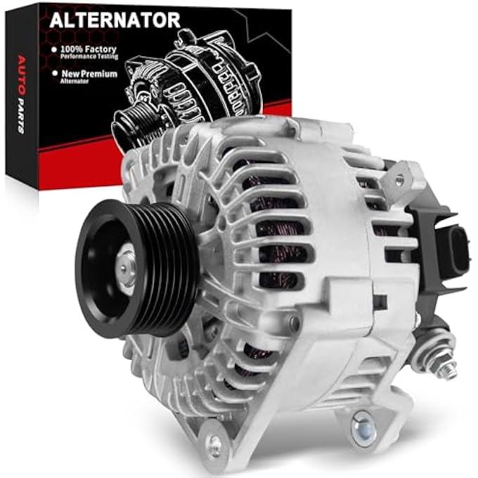 AOTPAT Alternator for:-Nissan Armada 2007-2015, Frontier 2008-2019, Nv1500 2012-2019, Pathfinder 2008-2012, Titan 2008-2015 for:-Infiniti QX56 2008-2010 Equator 2009-2012 12V 130Amp CW OE# 23100-ZH00A - Image 1