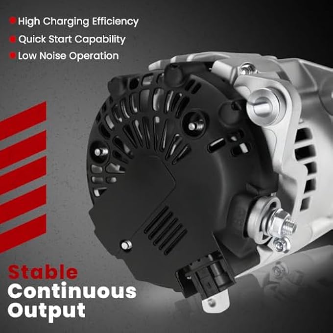 AOTPAT Alternator for:-Nissan Armada 2007-2015, Frontier 2008-2019, Nv1500 2012-2019, Pathfinder 2008-2012, Titan 2008-2015 for:-Infiniti QX56 2008-2010 Equator 2009-2012 12V 130Amp CW OE# 23100-ZH00A - Image 4