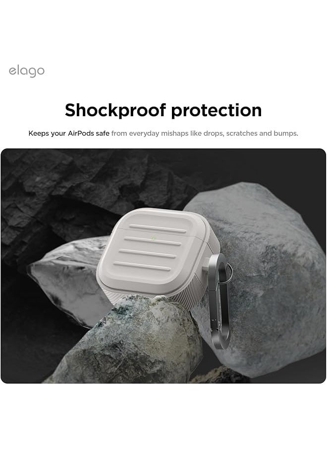 Elago - Armor Hang Compatible With Airpods 4 Case Cover 2024 With Carabiner Stone - Image 1