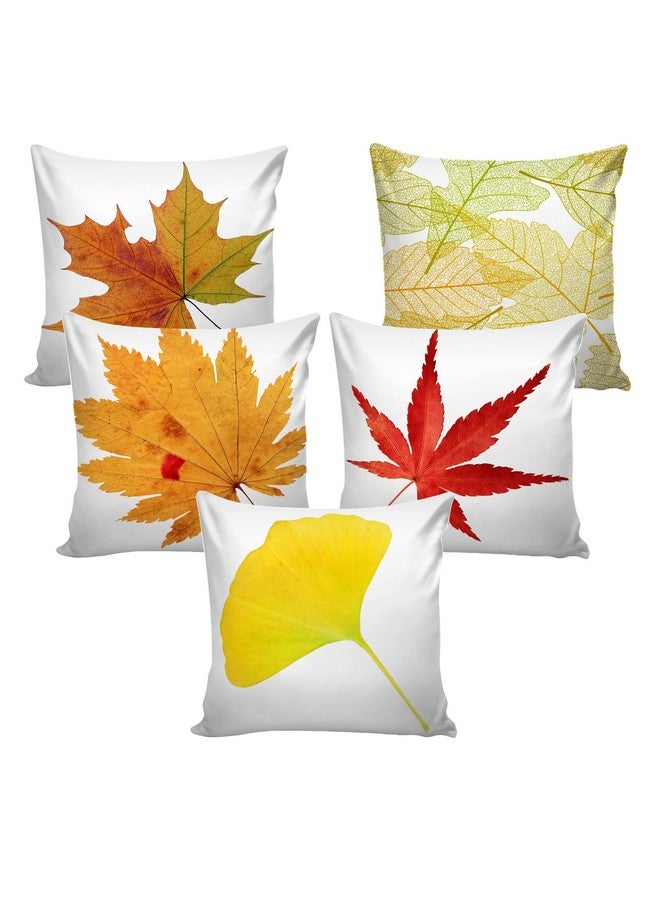 AEROHAVEN Set Of 5 Abstract Decorative Hand Made Jute Throw/Pillow 180 TC Cushion Covers - Cc11 - (24 Inch X 24 Inch) Multicolor - Image 2