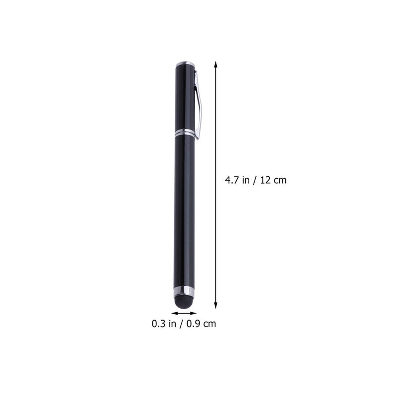 10pcs Aluminum Capacitive Stylus Ballpoint Pen 2-in-1 Writing Pens for Tablets Smartphones (Random Color) - Image 2