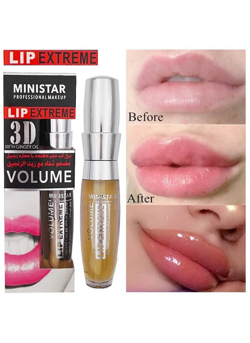 Ministar - Lip Plumper With Ginger Oil Syrup Cosmetics Lip Plumper Lip Enhancer & Lip Care Serum for Fuller Softer Lips To Create Plump Lips Reduce Fine Lines and Moisturize Increased Elasticity Lip - Image 1