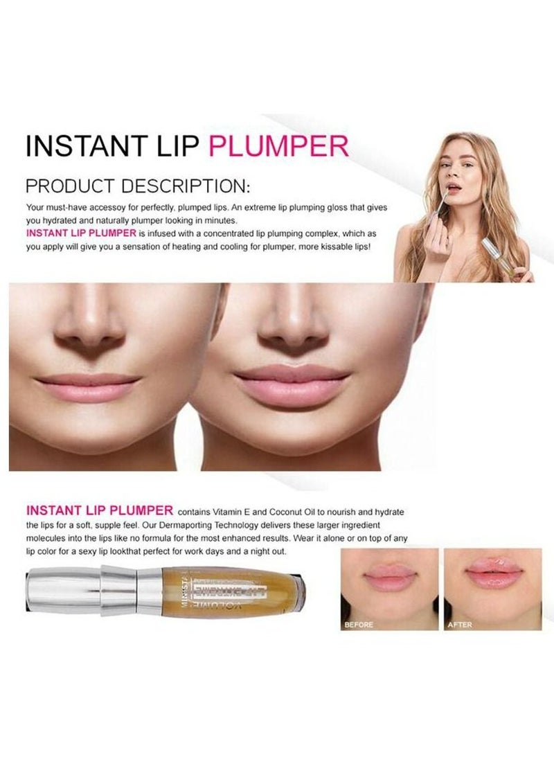 Ministar - Lip Plumper With Ginger Oil Syrup Cosmetics Lip Plumper Lip Enhancer & Lip Care Serum for Fuller Softer Lips To Create Plump Lips Reduce Fine Lines and Moisturize Increased Elasticity Lip - Image 1