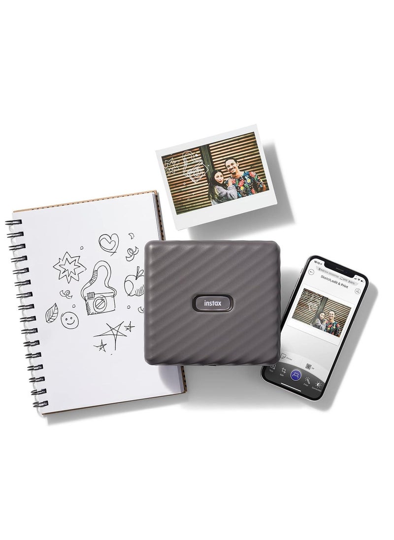 FUJIFILM Fujifilm Instax Link Wide Smartphone Printer Mocha Gray  - Image 4