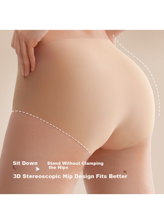 LUCKMEEY Xingmian Foundation Liquid, One-size Underwear, Invisible, Skin-friendly, Seamless, Mid-rise, Thin, Breathable, Extended Crotch, Triangle Panties - Image 2