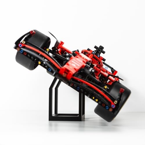Brickify Display Stand Compatible with LEGO Technic Ferrari F1 42207 – Premium Shelf Stand for Formula 1 Race Car Models – Angled Display Mount for Collectors – Car Model Not Included - Image 1