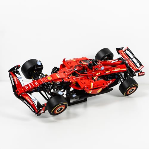 Brickify Display Stand Compatible with LEGO Technic Ferrari F1 42207 – Premium Shelf Stand for Formula 1 Race Car Models – Angled Display Mount for Collectors – Car Model Not Included - Image 5