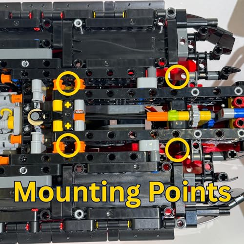 Brickify Display Stand Compatible with LEGO Technic Ferrari F1 42207 – Premium Shelf Stand for Formula 1 Race Car Models – Angled Display Mount for Collectors – Car Model Not Included - Image 3