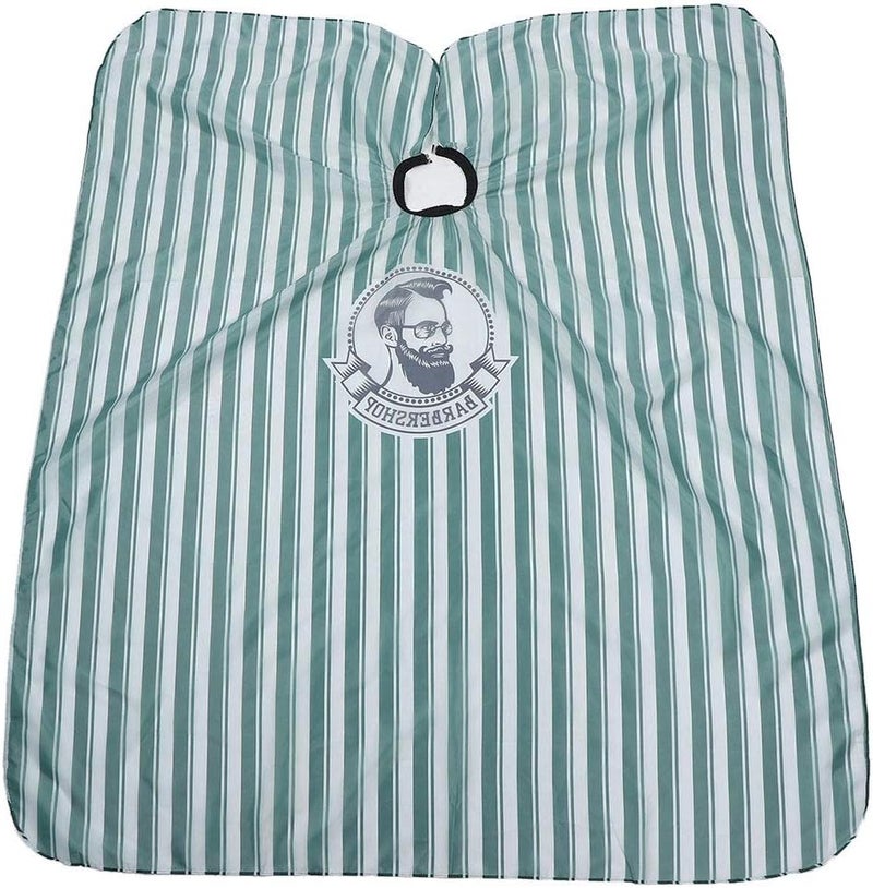 Hairdressing Apron, Metal Buckle Barber Cape, Breathable Anti Static Salon Apron with Adjustable Strap, Ideal for Hair Cutting & Hair Dyeing Protection (Green) - Image 1