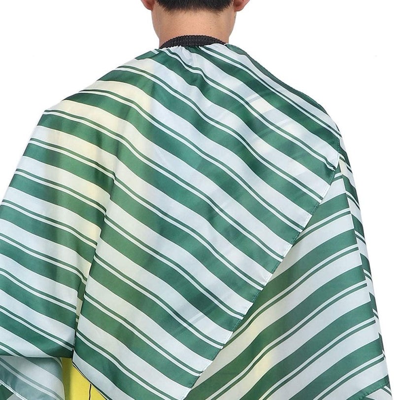 Hairdressing Apron, Metal Buckle Barber Cape, Breathable Anti Static Salon Apron with Adjustable Strap, Ideal for Hair Cutting & Hair Dyeing Protection (Green) - Image 3
