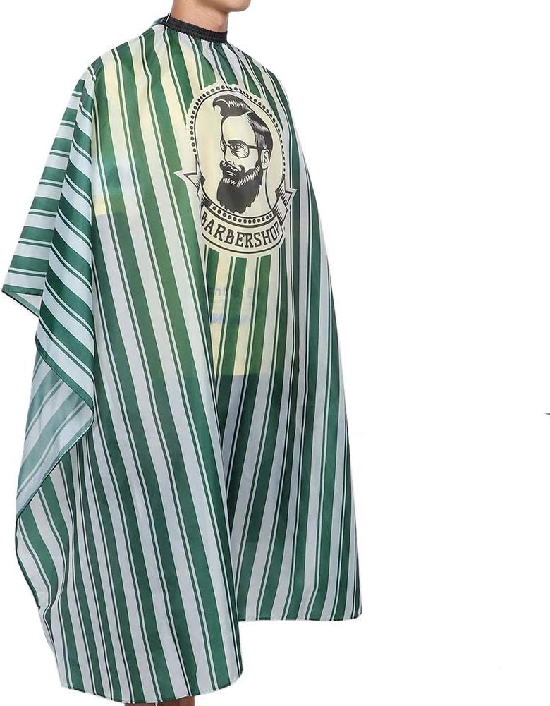 Hairdressing Apron, Metal Buckle Barber Cape, Breathable Anti Static Salon Apron with Adjustable Strap, Ideal for Hair Cutting & Hair Dyeing Protection (Green) - Image 5