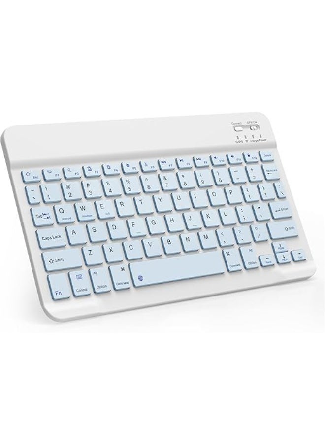 Bluetooth Rechargeable Wireless Keyboard – Portable & Compatible with iPad, Phone, Tablet, Android, Windows, iOS, Chrome OS - Image 1