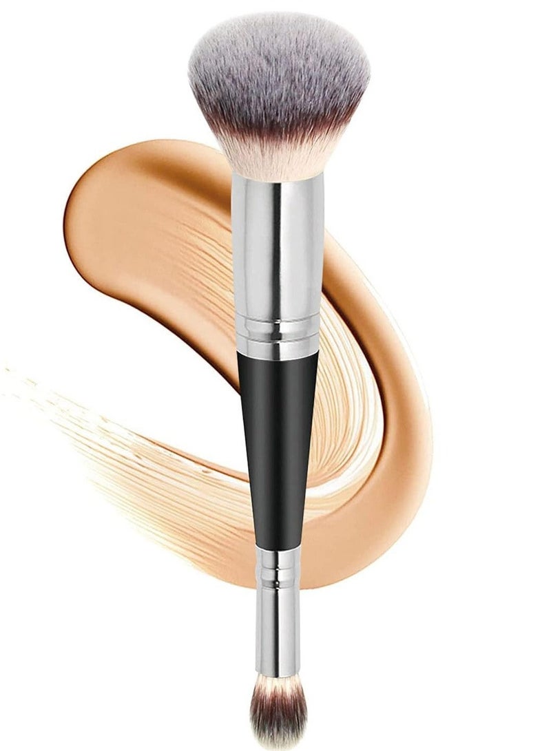 2-in-1 Double-Ended Makeup Brush, Professional Foundation & Concealer Tool for Liquid/Powder, Multi-Use Cosmetic Brush for Beginners & Artists - Image 1