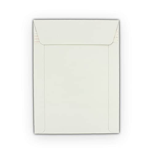 EcoSwift 50 EcoSwift 7 x 9 Rigid Photo Mailers Keep Flats White Cardboard Self Seal Envelopes 7x9 - Image 3