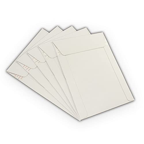 EcoSwift 50 EcoSwift 7 x 9 Rigid Photo Mailers Keep Flats White Cardboard Self Seal Envelopes 7x9 - Image 5