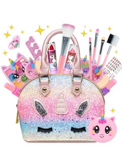 Kids Makeup Kit For Girl Kids Makeup Kit Toys For Girls Washable Make Up For Little Girls Child Play Real Makeup Set Non Toxic Toddlers Pretend Cosmetic Kits Age 3 12 Year Old Children Gift