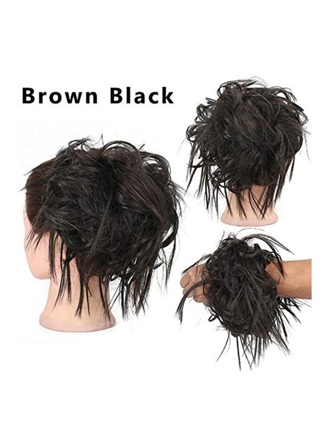 NIBEMINENT Hair Bun Extensions Black One Size - Image 4