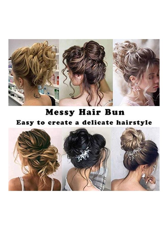 NIBEMINENT Hair Bun Extensions Black One Size - Image 3