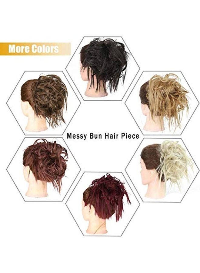 NIBEMINENT Hair Bun Extensions Black One Size - Image 2