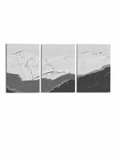 LOWHA Set Of 3 Framed Canvas Wall Arts Stretched Over Wooden Frame, Abstract Murals Carpet Paintings, For Home, Living Room, Office Decor  - Image 5
