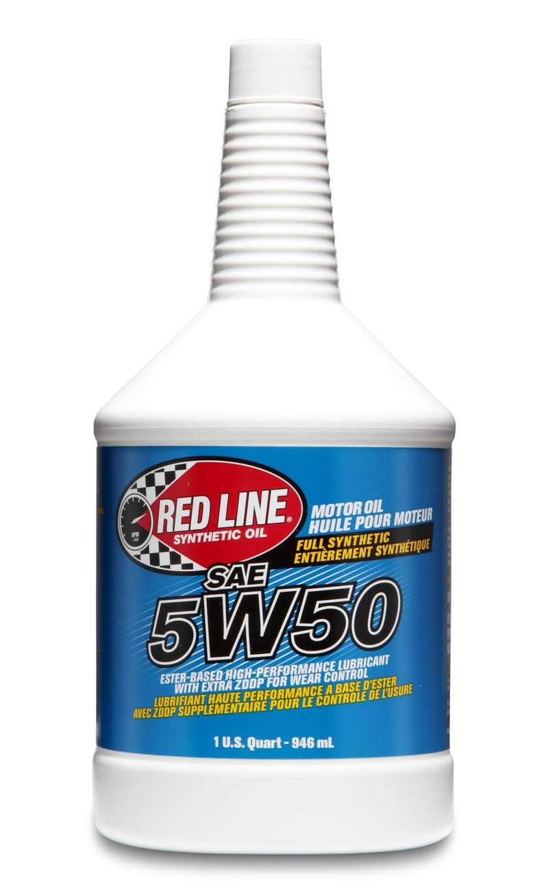 Red Line 11604 SAE 5W50 Fully Synthetic Motor Oil - 1 Quart (12 Pack) - Image 1