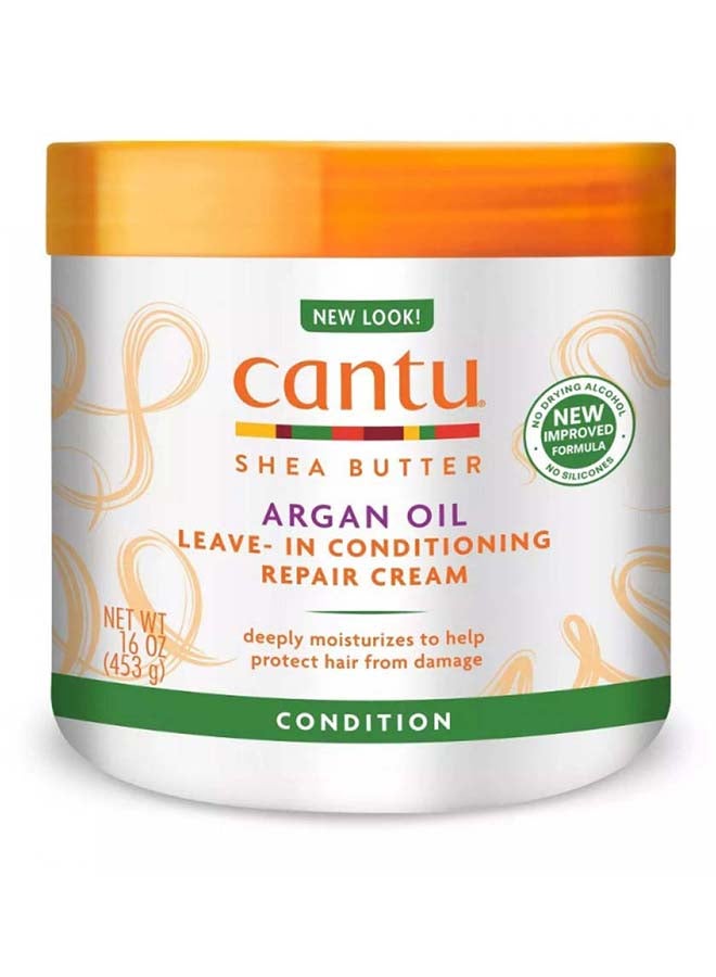 Cantu Argan Oil Leave In Conditioning Repair Cream 473ml - Image 1
