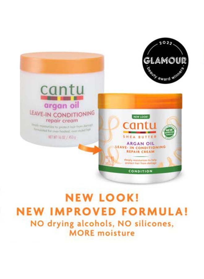 Cantu Argan Oil Leave In Conditioning Repair Cream 473ml - Image 2